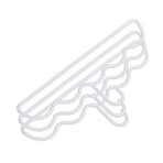3Pcs Clothing Notched Hanger Non Slip No Marking Household Thickened Garment Coat Hanger for Bed Sheet White