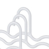 3Pcs Clothing Notched Hanger Non Slip No Marking Household Thickened Garment Coat Hanger for Bed Sheet White