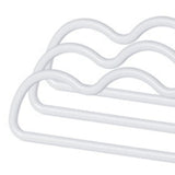 3Pcs Clothing Notched Hanger Non Slip No Marking Household Thickened Garment Coat Hanger for Bed Sheet White