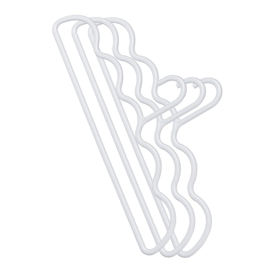 3Pcs Clothing Notched Hanger Non Slip No Marking Household Thickened Garment Coat Hanger for Bed Sheet White