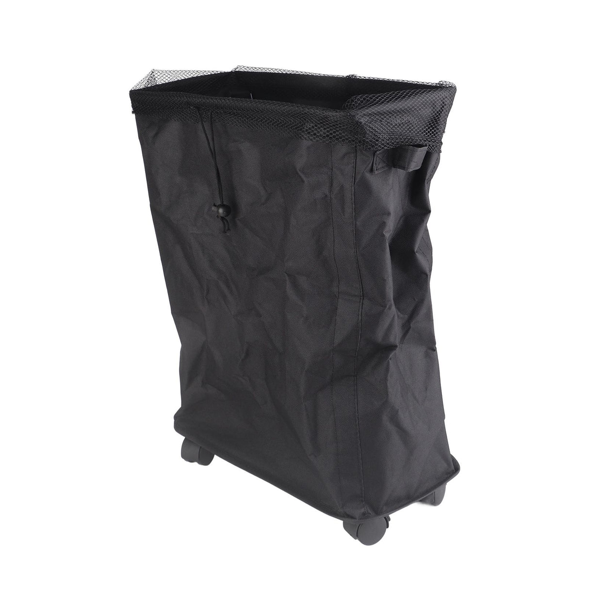 4 Roll Wheels Laundry Basket with Handles Oxford Cloth Storage Bin for Household Sundries Black