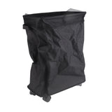 4 Roll Wheels Laundry Basket with Handles Oxford Cloth Storage Bin for Household Sundries Black