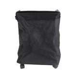 4 Roll Wheels Laundry Basket with Handles Oxford Cloth Storage Bin for Household Sundries Black - 45-Degree Angle