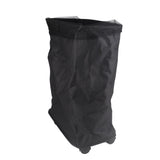 4 Roll Wheels Laundry Basket with Handles Oxford Cloth Storage Bin for Household Sundries Black - Rear View