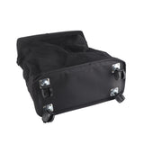 4 Roll Wheels Laundry Basket with Handles Oxford Cloth Storage Bin for Household Sundries Black