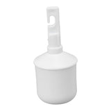 Blind Walking Cane Tip ABS Touchdown Lighting Self Standing Cane Roller Tip with Light for Travel Hiking - Top-Down View