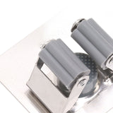 4Pcs Silver Mop Broom Holder with Hook Wall Mounted 304 Stainless Steel Mop Clip Holder - Extra Image