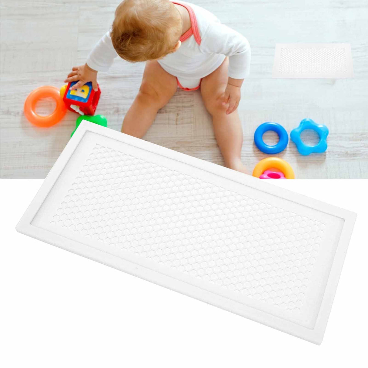 1Pcs Floor Vent Cover Silicone Drain Cover Good Filtering Protection for Home Kitchen