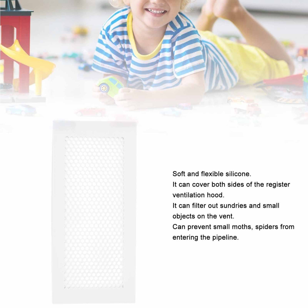 1Pcs Floor Vent Cover Silicone Drain Cover Good Filtering Protection for Home Kitchen