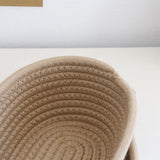 Tissue Box Cover Handmade Cotton Rope Napkin Tissue Holder Decorative Household Desktop Tissue Storage Box Khaki