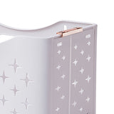 Collapsible Laundry Basket Portable Foldable Laundry Hamper Clothes Storage Organizer Basket for Home Hotel Rose Gold Combination - Low Angle
