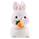 Kids Piggy Bank Cute Cartoon Money Coin Bank Anti Fall Vinyl Resin Money Bank for Boys Girls Bunny - Side View