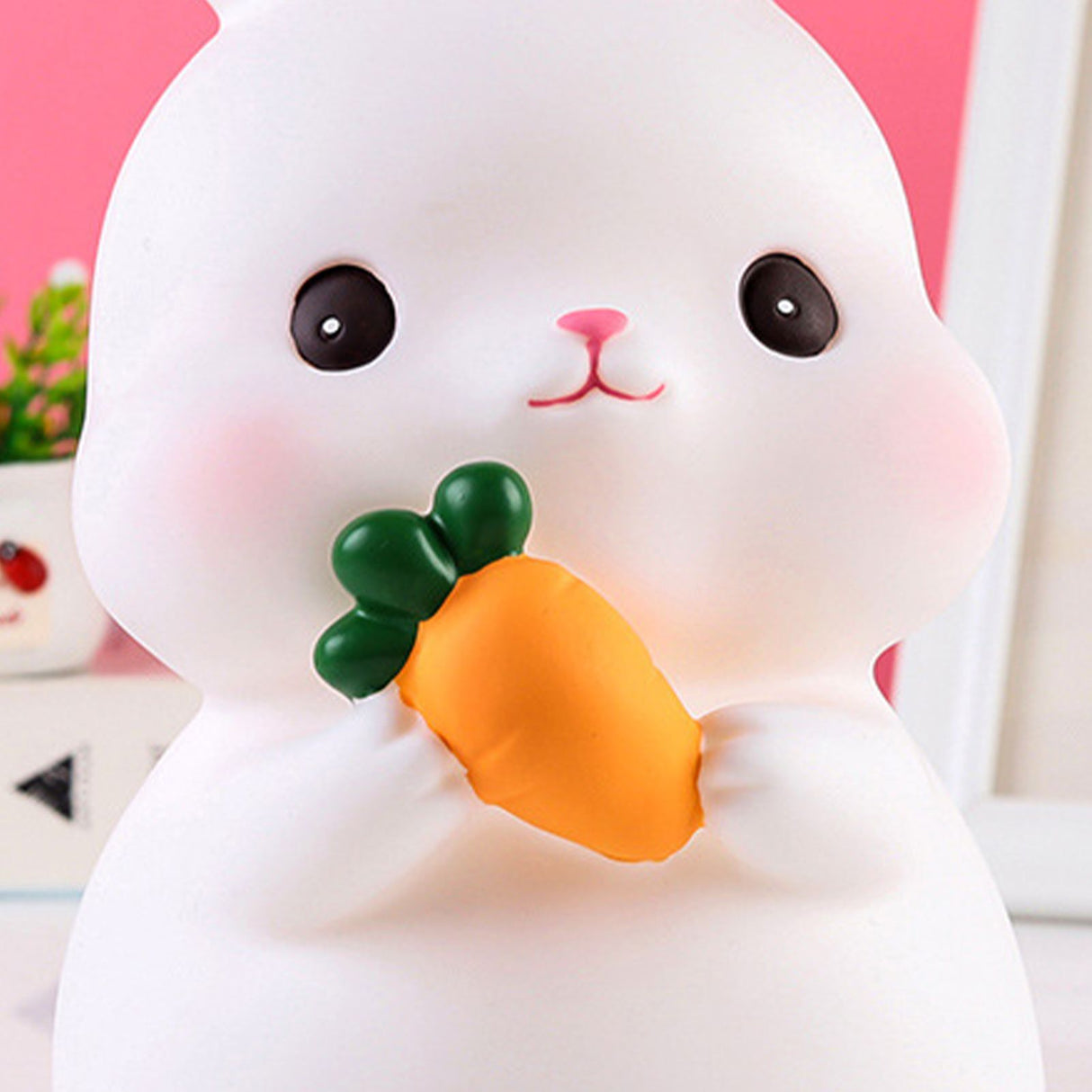 Kids Piggy Bank Cute Cartoon Money Coin Bank Anti Fall Vinyl Resin Money Bank for Boys Girls Bunny