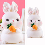 Kids Piggy Bank Cute Cartoon Money Coin Bank Anti Fall Vinyl Resin Money Bank for Boys Girls Bunny