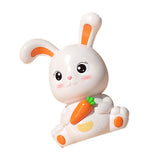 Piggy Bank Plastic Cute Rabbit Shape Fall Prevention Large Capacity Bunny Money Box for Children Gift
