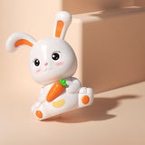Piggy Bank Plastic Cute Rabbit Shape Fall Prevention Large Capacity Bunny Money Box for Children Gift