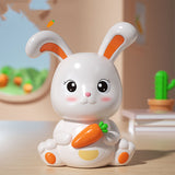 Piggy Bank Plastic Cute Rabbit Shape Fall Prevention Large Capacity Bunny Money Box for Children Gift