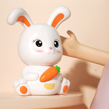 Piggy Bank Plastic Cute Rabbit Shape Fall Prevention Large Capacity Bunny Money Box for Children Gift