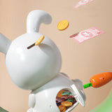 Piggy Bank Plastic Cute Rabbit Shape Fall Prevention Large Capacity Bunny Money Box for Children Gift - Extra Image
