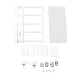 Tension Rod Shelf 14.2 Inch Width Nail Free Expandable Storage Rack for Cabinet Wardrobe 38 to 55cm /15 to 21.7in