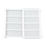 Tension Rod Shelf 14.2 Inch Width Nail Free Expandable Storage Rack for Cabinet Wardrobe 38 to 55cm /15 to 21.7in