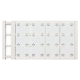Wardrobe Partition Board Storage Extendable Rod Space Saving Layered Partition Board for Cabinet 18.9-31.5in - Side View