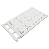 Wardrobe Partition Board Storage Extendable Rod Space Saving Layered Partition Board for Cabinet 18.9-31.5in - 45-Degree Angle