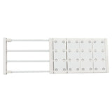 Wardrobe Partition Board Storage Extendable Rod Space Saving Layered Partition Board for Cabinet 18.9-31.5in