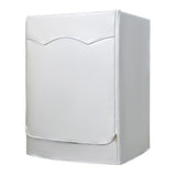Washing Machine Cover Waterproof Dustproof Sunscreen for Fully Automatic Washer Silvering Oxford Cloth Piping Zipper L