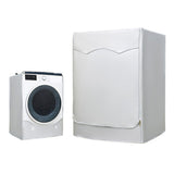 Washing Machine Cover Waterproof Dustproof Sunscreen for Fully Automatic Washer Silvering Oxford Cloth Piping Zipper L