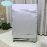 Washing Machine Cover Waterproof Dustproof Sunscreen for Fully Automatic Washer Silvering Oxford Cloth Piping Zipper L - Extra Image
