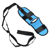 Leg Stretching Strap Muscle Relaxing High Elasticity Improve Flexibility Rehabilitation Foot Stretch Strap Blue - Top-Down View