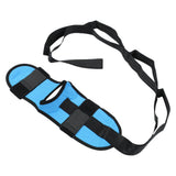 Leg Stretching Strap Muscle Relaxing High Elasticity Improve Flexibility Rehabilitation Foot Stretch Strap Blue - Low Angle