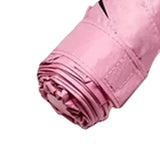 Pocket Umbrella Mini Compact Foldable Umbrella Pink for Sunny and Rainny Days 6 Umbrella Ribs - Close-Up Angle