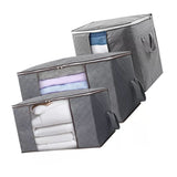 Clothes Storage Bag Large Capacity Foldable Clothing Moving Bag with Front Transparent Window
