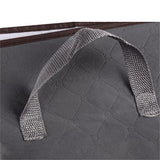 Clothes Storage Bag Large Capacity Foldable Clothing Moving Bag with Front Transparent Window - Low Angle