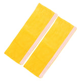 2pcs Refrigerator Door Handle Covers Soft Dustproof Refrigerator Handle Gloves for Kitchen Dining Yellow - Front View