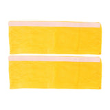 2pcs Refrigerator Door Handle Covers Soft Dustproof Refrigerator Handle Gloves for Kitchen Dining Yellow