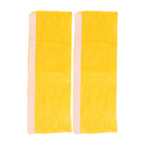 2pcs Refrigerator Door Handle Covers Soft Dustproof Refrigerator Handle Gloves for Kitchen Dining Yellow - Low Angle