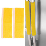 2pcs Refrigerator Door Handle Covers Soft Dustproof Refrigerator Handle Gloves for Kitchen Dining Yellow