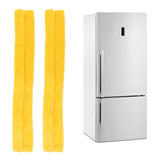 2pcs Refrigerator Door Handle Covers Soft Dustproof Refrigerator Handle Gloves for Kitchen Dining Yellow - Extra Image