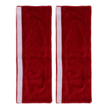 2pcs Refrigerator Door Handle Covers Soft Dustproof Refrigerator Handle Gloves for Kitchen Dining Claret - Top-Down View