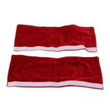 2pcs Refrigerator Door Handle Covers Soft Dustproof Refrigerator Handle Gloves for Kitchen Dining Claret - Low Angle