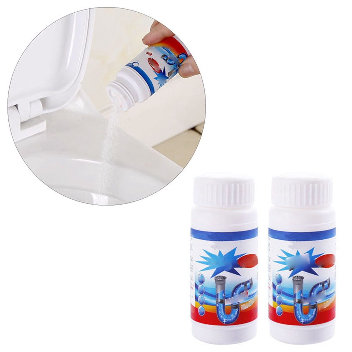 5Pcs Drain Clog Remover Powerful Pipe Cleaning Powder for Kitchen Sink Drain Toilet Pipeline Cleaning Tool