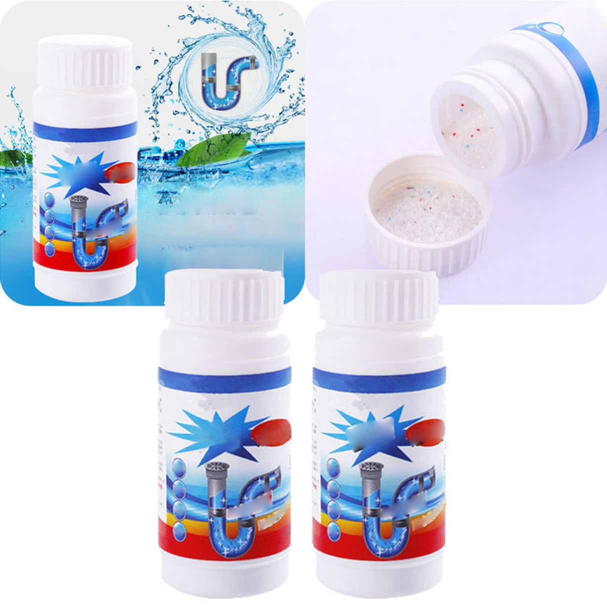 5Pcs Drain Clog Remover Powerful Pipe Cleaning Powder for Kitchen Sink Drain Toilet Pipeline Cleaning Tool
