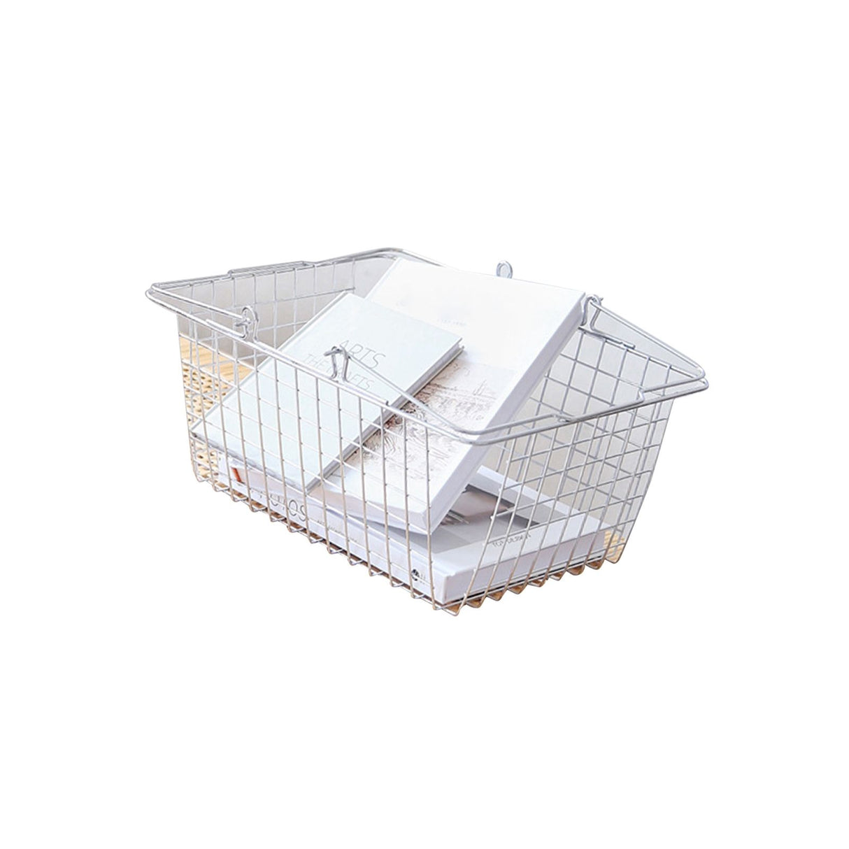 Storage Basket Convenient High Load Bearing Capacity for Bedroom Kitchen Dormitory Supplies Hand Storage Basket