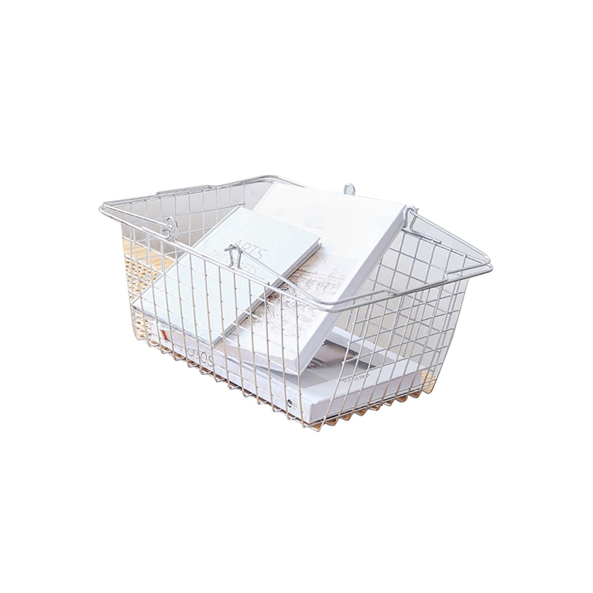Storage Basket Convenient High Load Bearing Capacity for Bedroom Kitchen Dormitory Supplies Hand Storage Basket