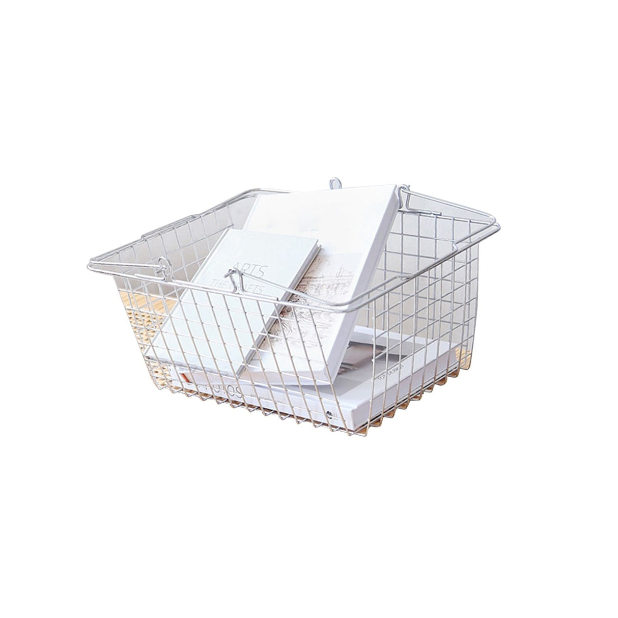 Storage Basket Convenient High Load Bearing Capacity for Bedroom Kitchen Dormitory Supplies Hand Storage Basket