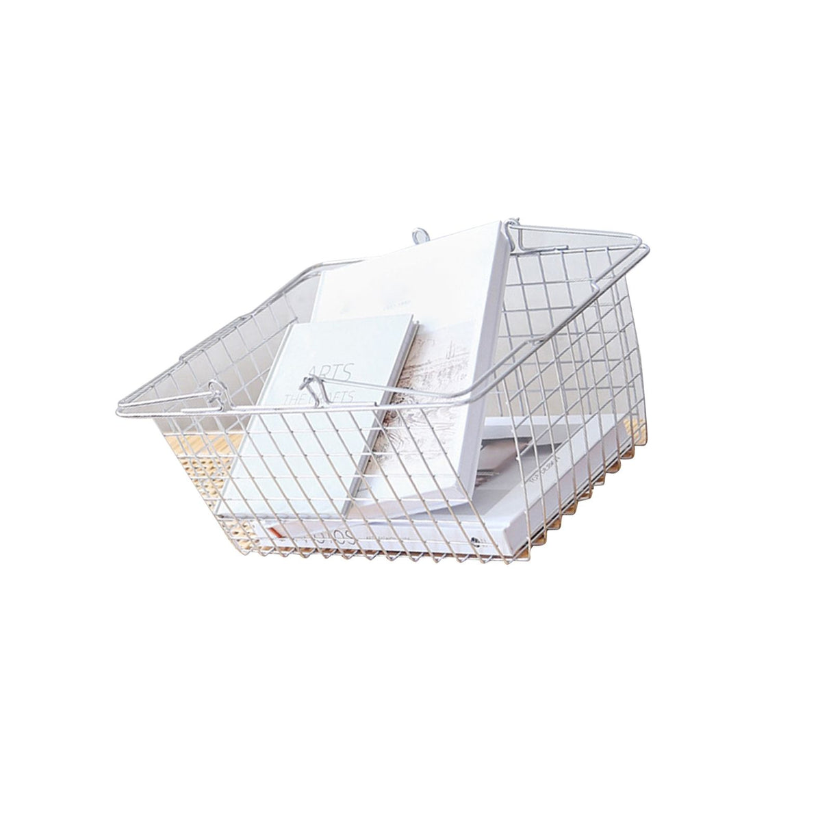 Storage Basket Convenient High Load Bearing Capacity for Bedroom Kitchen Dormitory Supplies Hand Storage Basket