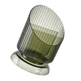 Makeup Brush Holder Organizer Plastic Transparent Round Makeup Brush Storage Holder Cup for Pen Pencil Green Free Size